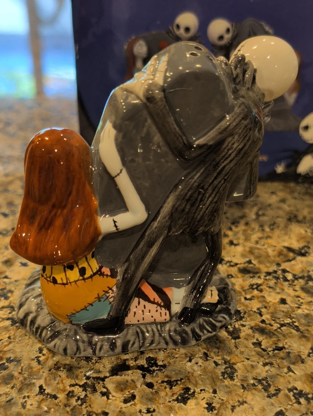 Jack and Sally Ceramic Salt & Pepper Shakers (